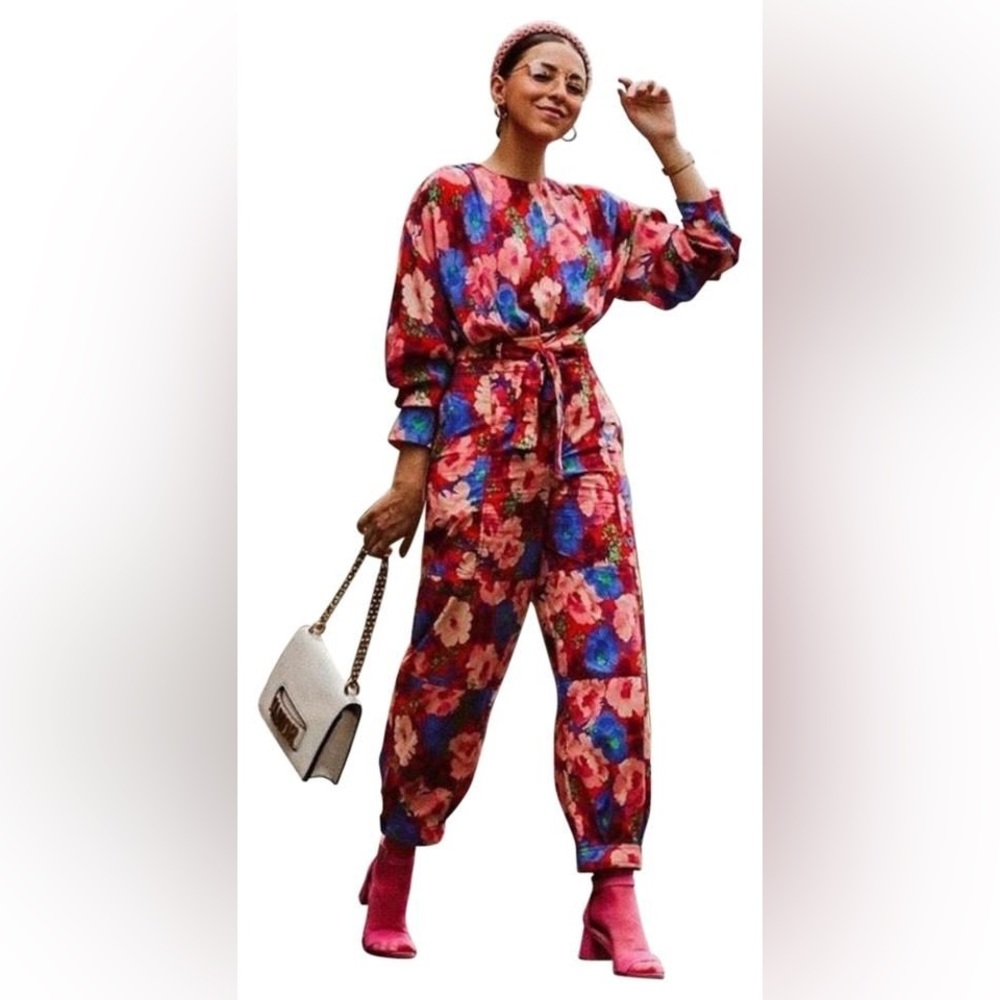 Zara Floral Pants - Picture 9 of 9